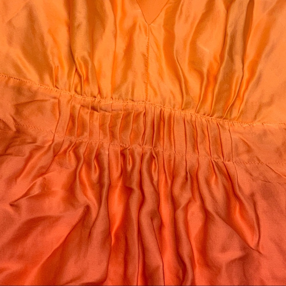 Inc International Concept Orange/Pink Silk Dress 2 View 4